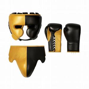 Ensemble d'entraînement de kickboxing personnalisé avec logo professionnel, vente en gros, équipement d'entraînement de boxe MMA de haute qualité en cuir véritable, ensemble de boxe - Product Image 1