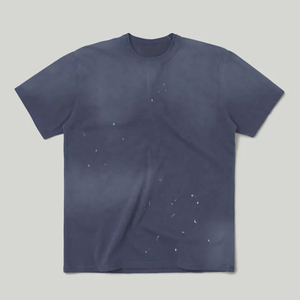 เสื้อยืดผู้ชายทรงโอเวอร์ไซส์ ผ้าคอตตอนถักเนื้อหนา 200 กรัม สีพื้น สไตล์เรโทร ลุคสบายๆ สตรีทแวร์ คอกลม แขนสั้น - Product Image 6