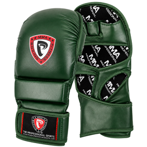 ถุงมือ MMA สำหรับฝึกซ้อมแบบสปาร์ริงและกราปลิง  แบบติดตีนตุ๊กแก  ทำจากหนัง PU สำหรับการฝึกซ้อม  ขายส่ง รับผลิตแบบ OEM และติดฉลากส่วนตัว - Product Image 4
