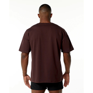 T-shirt Homme en Coton 100% de Qualité Supérieure, Respirant, Coupe Ample, Impression Logo Personnalisé, Couleur Personnalisée, Style Long d'Été, Tricoté - Product Image 4