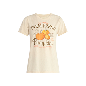 T-shirts imprimés pour femmes, col rond, manches courtes, coupe ajustée, t-shirt imprimé décontracté - Product Image 1