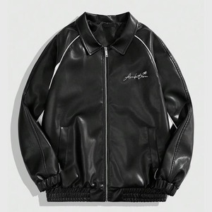Custom Embroidered Letterman <b>Jacket</b> Men Premium Cowhide <b>Leather</b> Sleeves Wool Body OEM ODM Factory Sample Service Available - Product Image 4