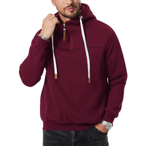 Sweat-shirt à capuche en polaire pour homme, couleur unie, décontracté, léger, tendance, idéal pour les vacances et les voyages, confort optimal - Product Image 1