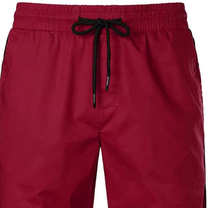 ชุดเสื้อยืดและกางเกงขาสั้นผ้าฝ้ายถักสไตล์วินเทจสำหรับผู้ชาย ชุดสองชิ้นสำหรับฤดูร้อน พร้อมโลโก้แบบกำหนดเอง - Product Image 3