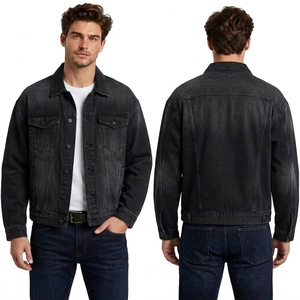 Custom Grey Patchwork Denim <b>Jacket</b> for <b>Men</b> with Contrast Panels and Contemporary <b>Trucker</b> <b>Jacket</b> Design - Product Image 2
