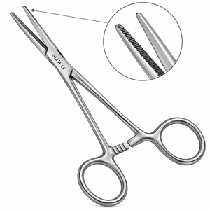 คีมหนีบหลอดเลือด Crile Hemostatic Forceps ขนาด 14 ซม. แบบตรง ทำจากเหล็กกล้าไร้สนิม สำหรับผ่าตัด ใช้หนีบหลอดเลือดแดง คีมหนีบหลอดเลือดชนิด Hemostat อุปกรณ์ทางการแพทย์ ได้รับการรับรองมาตรฐาน CE - Product Image 2