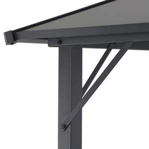 Grand auvent et pergola en aluminium et acier anthracite résistant aux UV, avec une excellente durabilité - Product Image 4