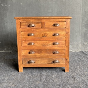 La Mejor Colección de Cómodas de Madera Maciza con 6 Cajones, Gabinete Rústico Vintage, Arte Antiguo del Himalaya - Product Image 3