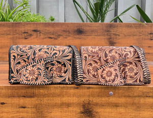 Sac à bandoulière de haute qualité Western Cowgirl porte-monnaie en cuir véritable usiné à la main avec fente pour la main Design de mode élégant pour les femmes - Product Image 4