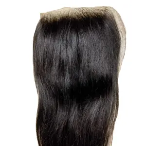Vietnamese hair wholesales high quality no tangle natural color straight closure hd lace for wig making factory price