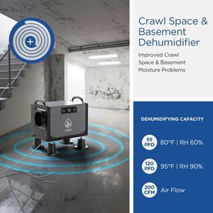 Déshumidificateur industriel pour sous-sol et salle de culture, électrique, métallique, R410A/R290 - Product Image 3