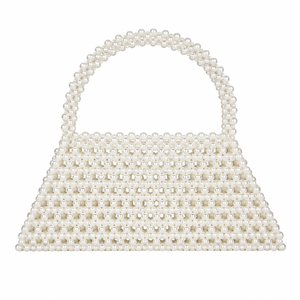 Bolso de mano con cuentas de perlas para mujer, elegante bolso de cuentas hecho a mano, bolso de mano para fiesta de noche, bolso de mano para novia, regalo - Product Image 1