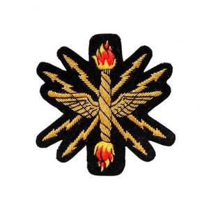 Badge de blazer 3D brodé à la main avec fil de bullion de qualité supérieure, tissu en toile, couleurs et logos personnalisés - Accessoires d'uniforme durables - Product Image 6