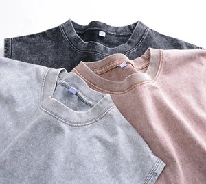 Débardeur Homme 100% Coton, Col Rond, Sans Manches, Teint Uni, Respirant, Écologique, Tricoté, Décontracté, Lavé, Coupe Ample, Surdimensionné, Logo Avant - Product Image 2