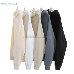 Sweat-shirt à capuche en velours côtelé chaud à manches longues décontracté surdimensionné pour homme et femme avec logo OEM personnalisé - Product Image 1