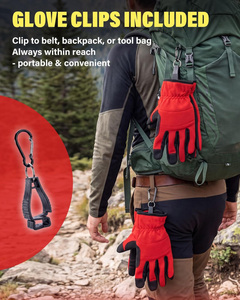 Gants de travail unisexes tactiles antidérapants en cuir synthétique pour mécaniciens, sport et activités de plein air - Fournisseur en gros - Product Image 4