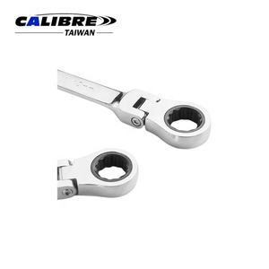 Llave combinada de trinquete con cabezal flexible TAIWAN CALIBRE de 8, 10 o 11 mm y 72 dientes, llaves de trinquete largas - Product Image 3