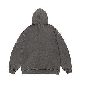 Sudadera con Capucha para Hombre 2026, Personalizada con Logotipo Frontal, 100% Algodón Terry, Diseño con Pedrería, Ecológica, Corte Holgado, Tejido de 330g - Product Image 6