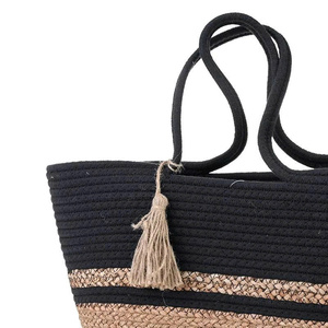 Wholesale Handmade Handwoven Seagrass <b>Basket</b> Braided Storage <b>Basket</b> Natural Woven Organizer <b>Basket</b> for Home Decor Nursery Living - Product Image 2