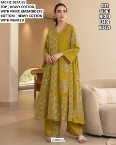 Ziva Teal Traditional Cotton <b>Kurta</b> <b>for</b> Party Wedding & Diwali - Product Image 1