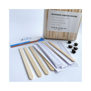 AGITADOR DE CAFÉ DE 90MM DE MADERA DE MAGNOLIA GRADO ALIMENTICIO - Product Image 1