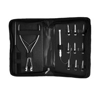 Pince en acier inoxydable OEM professionnelle pour perles de perruque, liens et extensions – Kit d'outils de précision durable pour salon de coiffure
