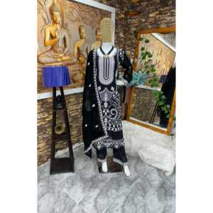 ชุดราตรีออกแบบงานปาร์ตี้ที่สวยงามสวมใส่ด้านบนด้านล่างและ dupatta - Product Image 2