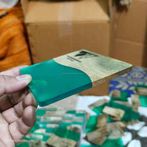 Natural Wood and Resin <b>Coaster</b> Set High-Quality Handmade <b>Drink</b> <b>Coasters</b> for Home And Dining At Best Price - Product Image 6