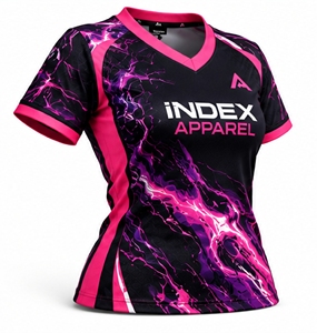 Camiseta de Fútbol Sublimada para Mujer, Manga Corta, Ajustada, Absorbe la Humedad, para Todas las Temporadas, Marca INDEX APPAREL - Product Image 3