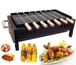 Parrilla Portátil de Carbón con Soporte para Asar al Aire Libre y Barbacoa - Product Image 1