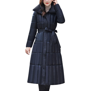 Veste d'hiver matelassée pour femme, fermeture éclair, manches longues, à capuche, respirante, couleur personnalisée, service OEM - Product Image 1