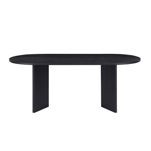 <b>Small</b> Space Wood Dining <b>Table</b> with Black Desk Top <b>for</b> <b>Kitchen</b> Use - Product Image 1