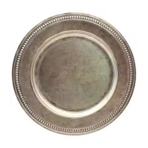 Assiette de présentation ronde en or rose, accessoire de table pour banquets et mariages - Product Image 6