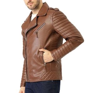 Chaquetas de Cuero para Hombre, Precio al por Mayor, MOQ Bajo, Tallas Personalizadas, Diseña tus Propias Chaquetas de Cuero, Mejor Calidad - Product Image 3