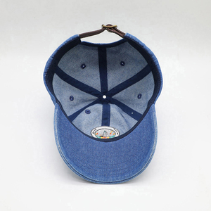 Cheap Price Eco Friendly Cotton Denim High Quality Adjustable Panel Common Baseball <b>Hats</b> Sporty Unisex Bulk Orders Competitive - Product Image 4