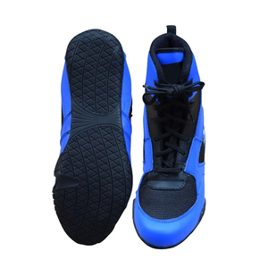 Nuevas Botas de Boxeo para Hombre, Color Azul y Negro, Transpirables, de Malla y Cuero, Antideslizantes, para Lucha y Combate, Venta al Por Mayor - Product Image 3