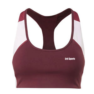 บราออกกำลังกายสำหรับผู้หญิงคุณภาพพรีเมียม รองรับทรงได้ดี พร้อมโลโก้ด้านหน้า ผลิตจากวัสดุสแปนเด็กซ์/ไนลอน ระบายอากาศได้ดี แห้งเร็ว ปรับแต่งได้ - Product Image 6