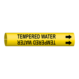 Marqueur de tuyau à clipser Brady pour conduites d'eau chaude industrielles - Product Image 3