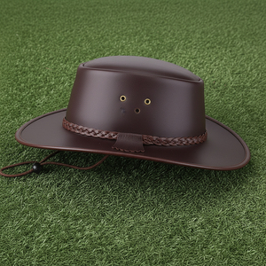 Sombrero de Vaquero de Moda Más Vendido con Cuerda de Cuero y Ala Ancha para Equitación, Camping, Viajes, Actividades al Aire Libre, Festivales Góticos y Rock, Unisex - Product Image 3