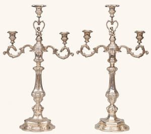 Luxury Shiny Silver Candelabra <b>Interior</b> and Wedding Decorative Candelabra Metal Handmade Candle Holders and Lighting <b>Accessories</b> - Product Image 3