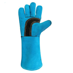 High Demanding Full Finger Cowhide Leather Welding <b>Gloves</b> Heavy Duty Comfortable Hand Grips Protective Trending Welding <b>Gloves</b> - Product Image 2