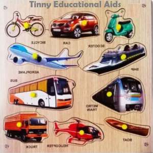 Juego de Rompecabezas de Transporte de Madera Ecológico para Preescolar, Rompecabezas de Vehículos de Madera con Logotipo Personalizado al por Mayor para Jardín de Infancia - Product Image 2