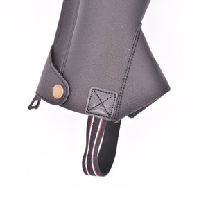 Different Designs Horse Riding Leather <b>Half</b> <b>Chaps</b> Cow Leather Equipment Genuine Leather <b>Half</b> <b>Chaps</b> - Product Image 5