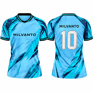 Maillot de football personnalisé pour homme, 100% polyester, 220 GSM, uniforme de football par sublimation, tenue d'équipe, tissu respirant et anti-humidité - Product Image 3