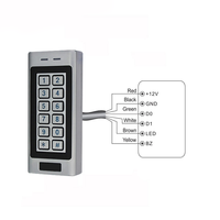 Teclado Metálico IP68 Resistente al Agua, Sistemas de Control de Seguridad para Entrada de Puertas, Lector de Tarjetas de Identificación EM, Control de Acceso RFID Independiente para Puertas