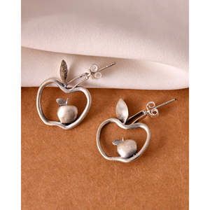 Pendientes de Plata Meera Jaipur Sev, Modelo MTER540, de la India - Product Image 1