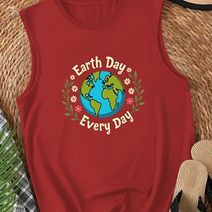 Ilustración del Día DE LA Tierra Chaleco casual para mujer - Product Image 2