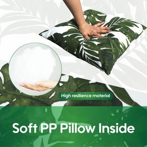 Set di 2 Cuscini da Esterno Morbidi e Confortevoli, Impermeabili e Resistenti allo Sbiadimento, per Giardino, Portico e Bordo Piscina - Product Image 5