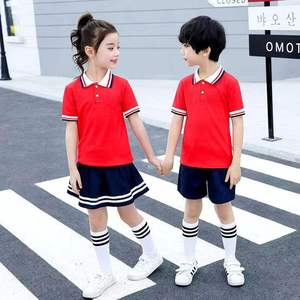 ชุดนักเรียนอนุบาลน่ารักสำหรับเด็ก วัสดุระบายอากาศได้ดีและสวมใส่สบายสำหรับวันเรียน - Product Image 1