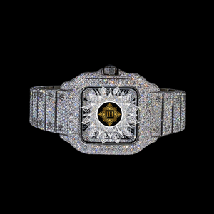 Exportador Indio de Relojes de Cuarzo con Diamantes Moissanite, Logotipo Personalizado, Fabricante de Relojes de Lujo OEM ODM, Disponibles para la Venta - Product Image 4